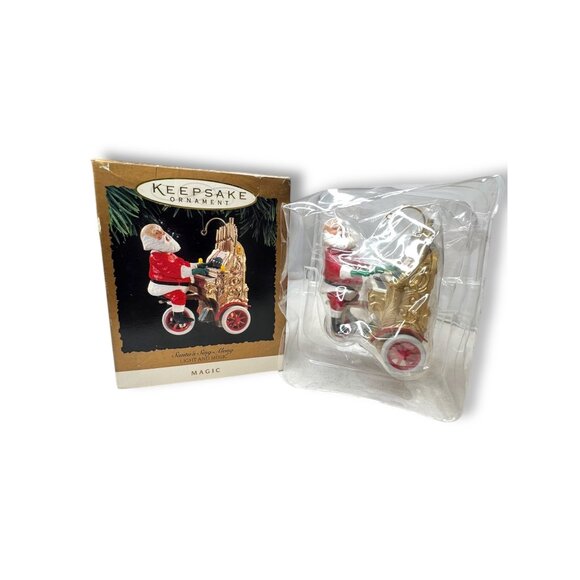 1994 Hallmark Keepsake Magic Ornament Santa’s Sing-Along Lights & Music - Picture 1 of 9